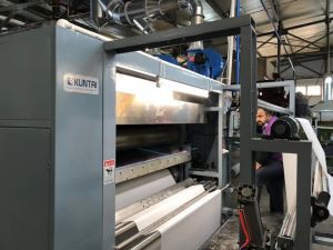 स्वचालित थ्री-इन-वन फ्लेम लैमिनेटिंग मशीन